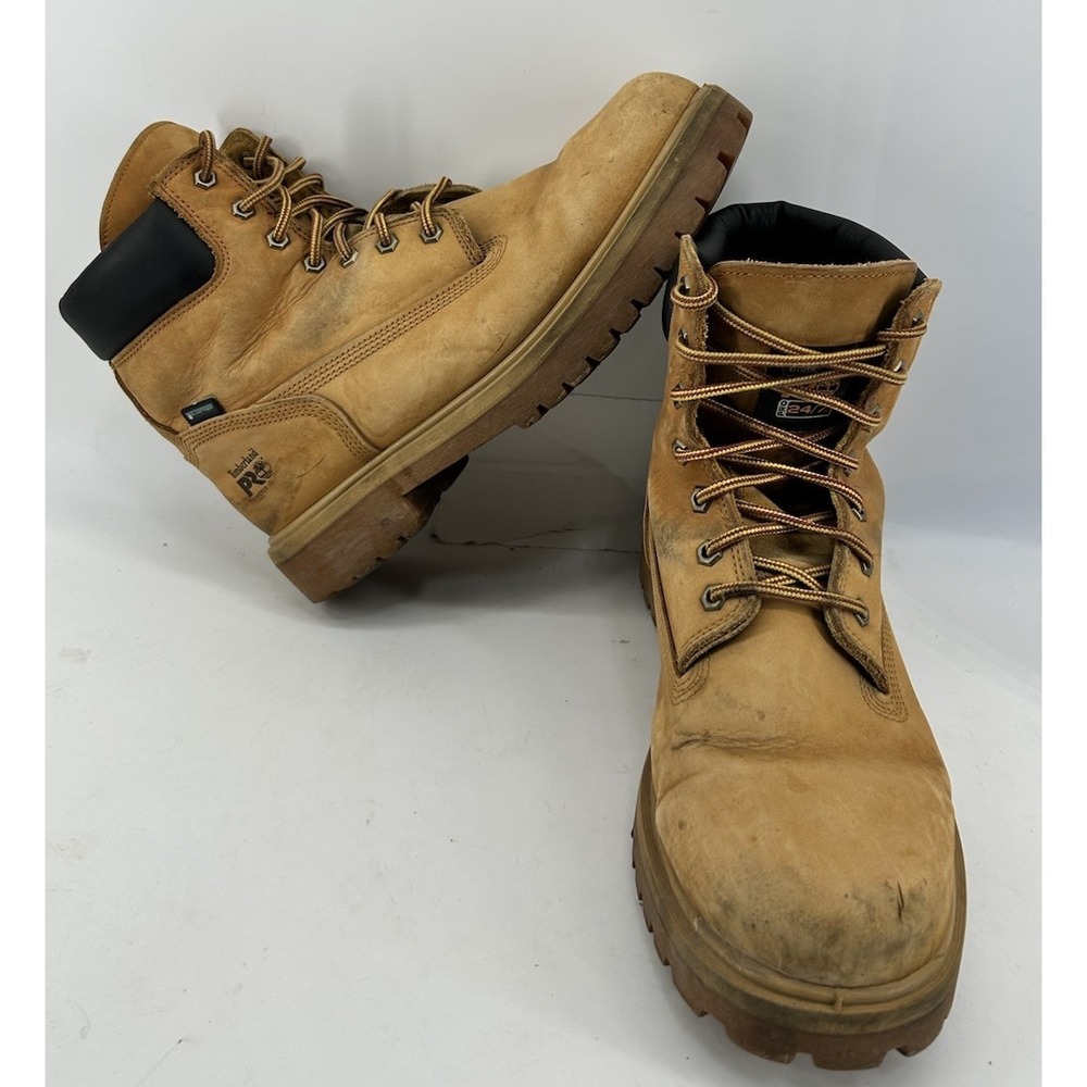 Timberland Pro 24/7 Waterproof Work Boots 65030 Wheat Nubuck Men's Size 12M